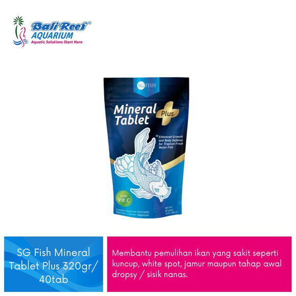 SG Fish Mineral Tablet Plus 320gr/ 40tab