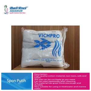 Vichpro White Sponge Filter Mesh Roll