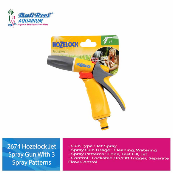 Hozelock 2674 Jet Spray Gun With 3 Spray Patterns