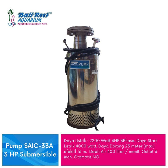 Pump SAIC - 33A 3HP Submersible