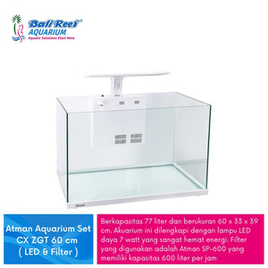 Atman Aquarium Set CX ZGT  60 cm ( LED & Filter )