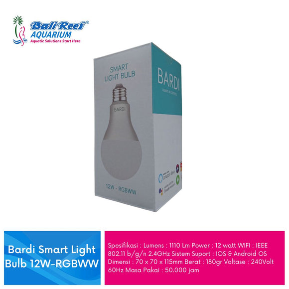 Bardi Smart Light Bulb 12W- RGBWW