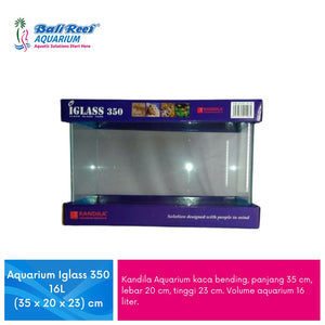 Kandila Aquarium Iglass 350 16L (35 x 20 x 23) cm