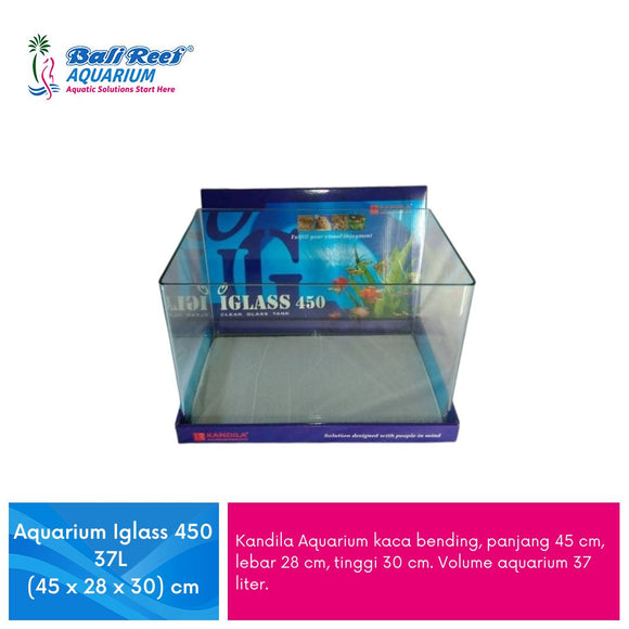 Kandila Aquarium Iglass 450 37L (45 x 28 x 30) cm