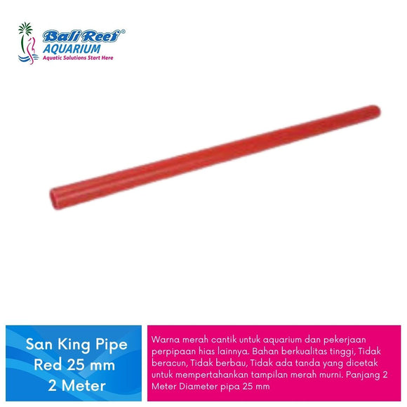 San King Pipe Red 25mm 2mtr